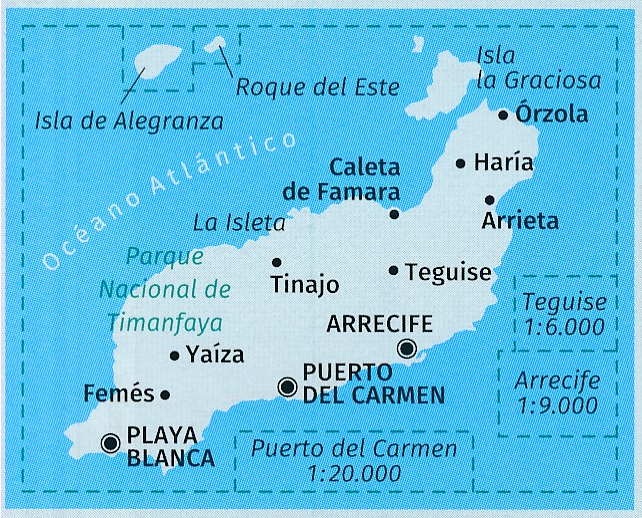 TOPO Wandelkaart 241 - Lanzarote - Kompass