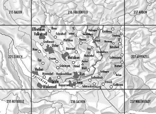 Topografische kaart 226 - Rapperswil Bern - Swisstopo