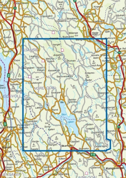 TOPO Wandelkaart 10161 - Oksfjord- Troms - Nordeca AS
