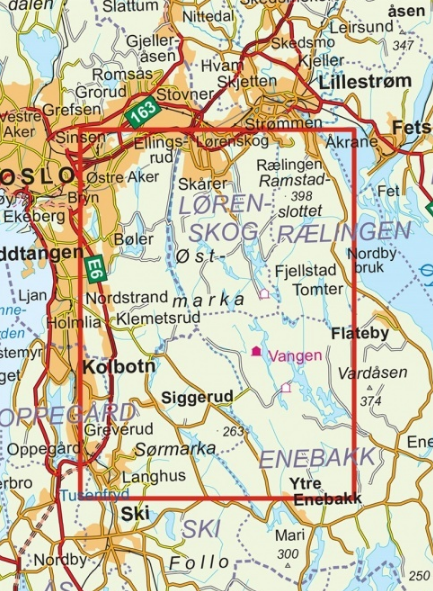 TOPO Wandelkaart 2794 - Oslo- Østmark - Nordeca AS