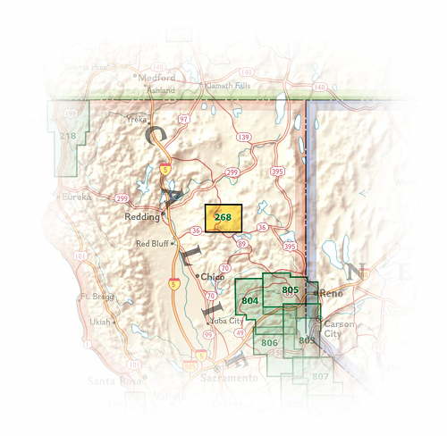 TOPO Wandelkaart 812 - Los Padres National Forest East - Nat Geo