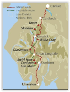 Wandelgids - Cumbria Way- Carlisle naar Ulverston - Rucksack