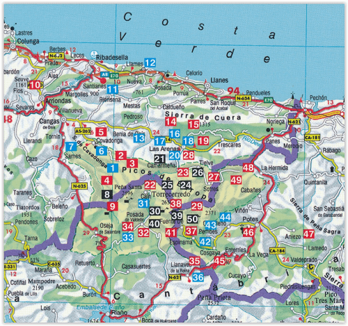 Wandelgids Picos de Europa - 50 wandelingen met GPS - Elmar