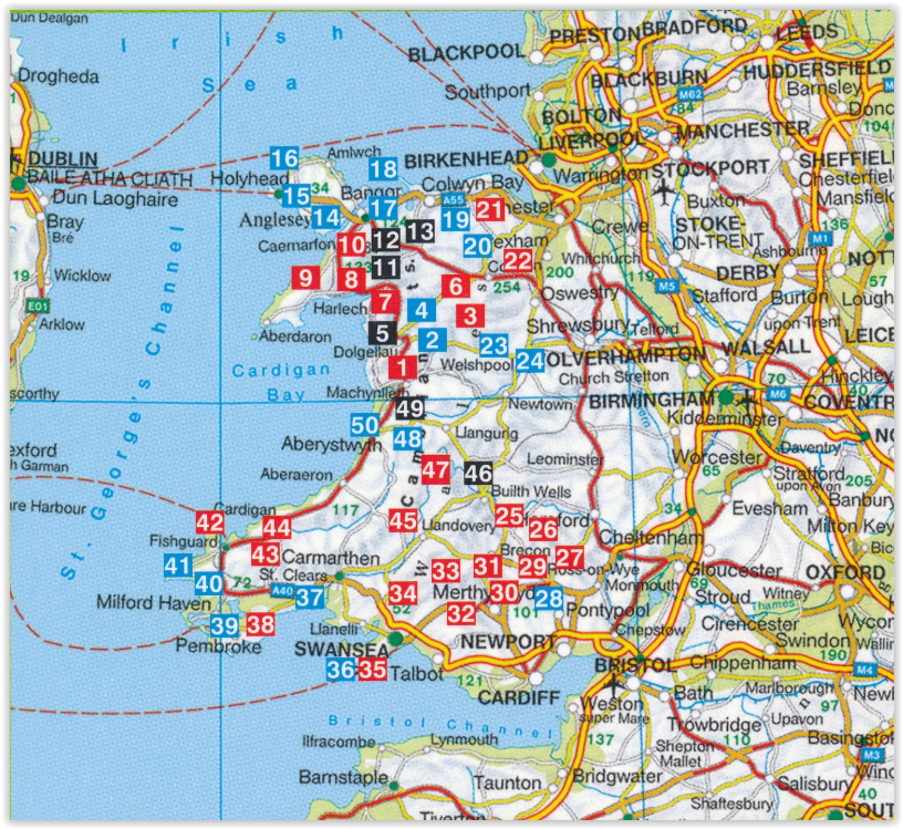 Wandelgids Wales - 50 wandelingen met GPS - Elmar