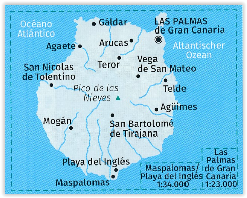 TOPO Wandelkaart 237 - Gran Canaria - Kompass