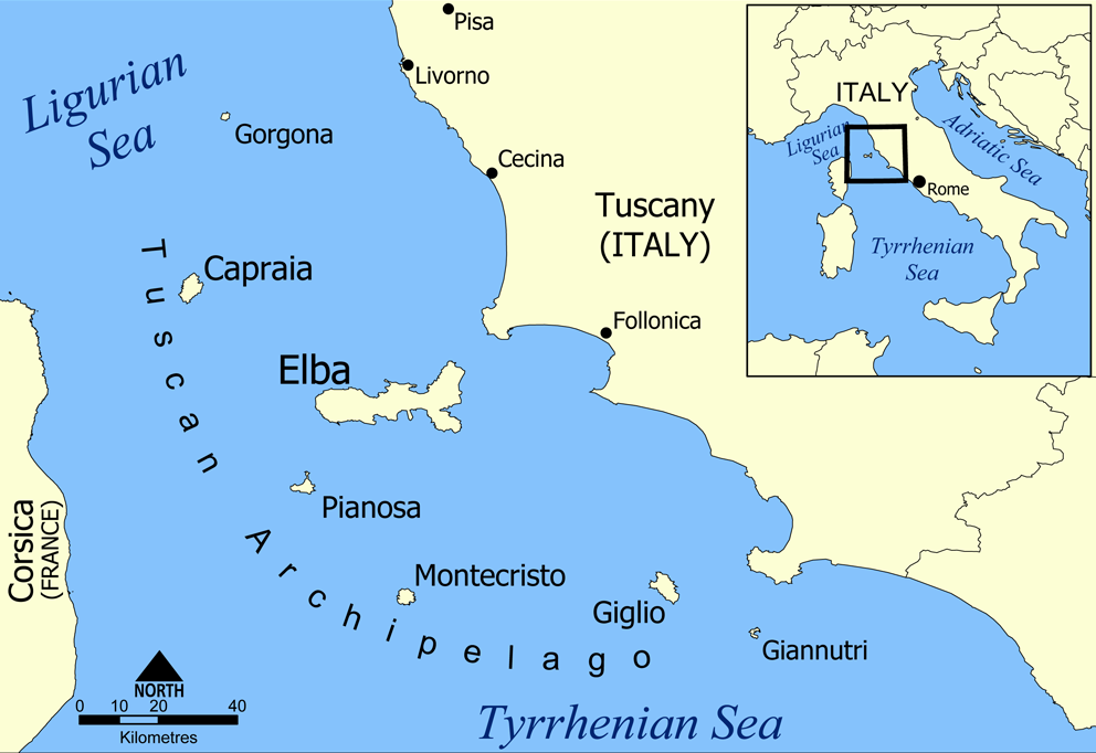 Supertrail map 26 - Elba- Toscaanse archipel- Itaië - Outcomm