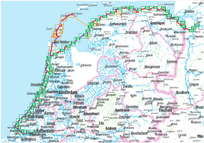 Fietsgids 1-Nordseeküsten Niederlande - Bikeline