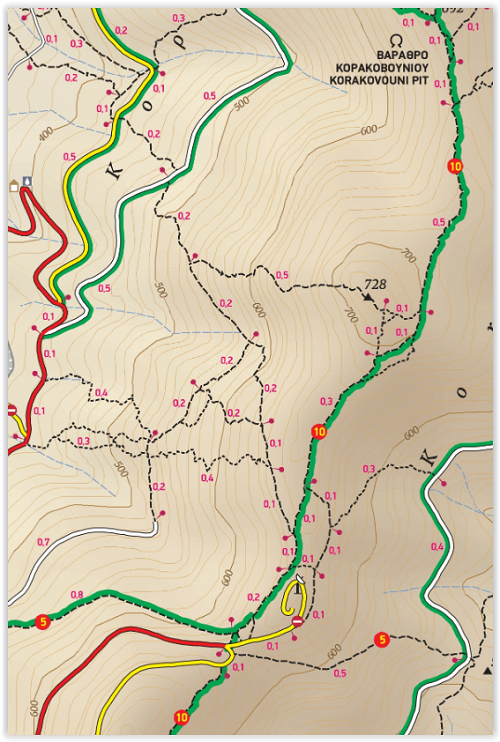 Wandelkaart 241 - Mount Hymettus - Terrain maps