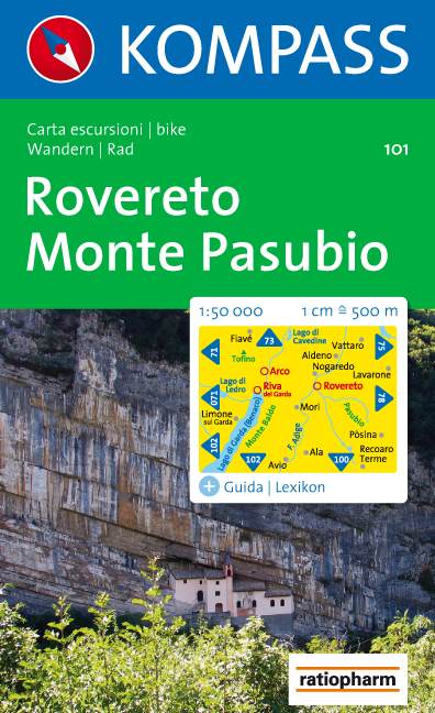 Wandelkaart 101 Rovereto & Monte Pasubio - Kompas